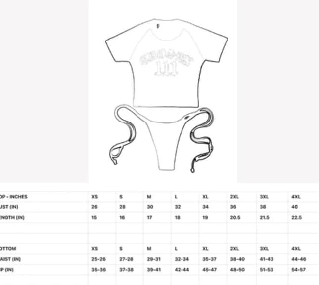 “I LUV SNS” BIKINI SET