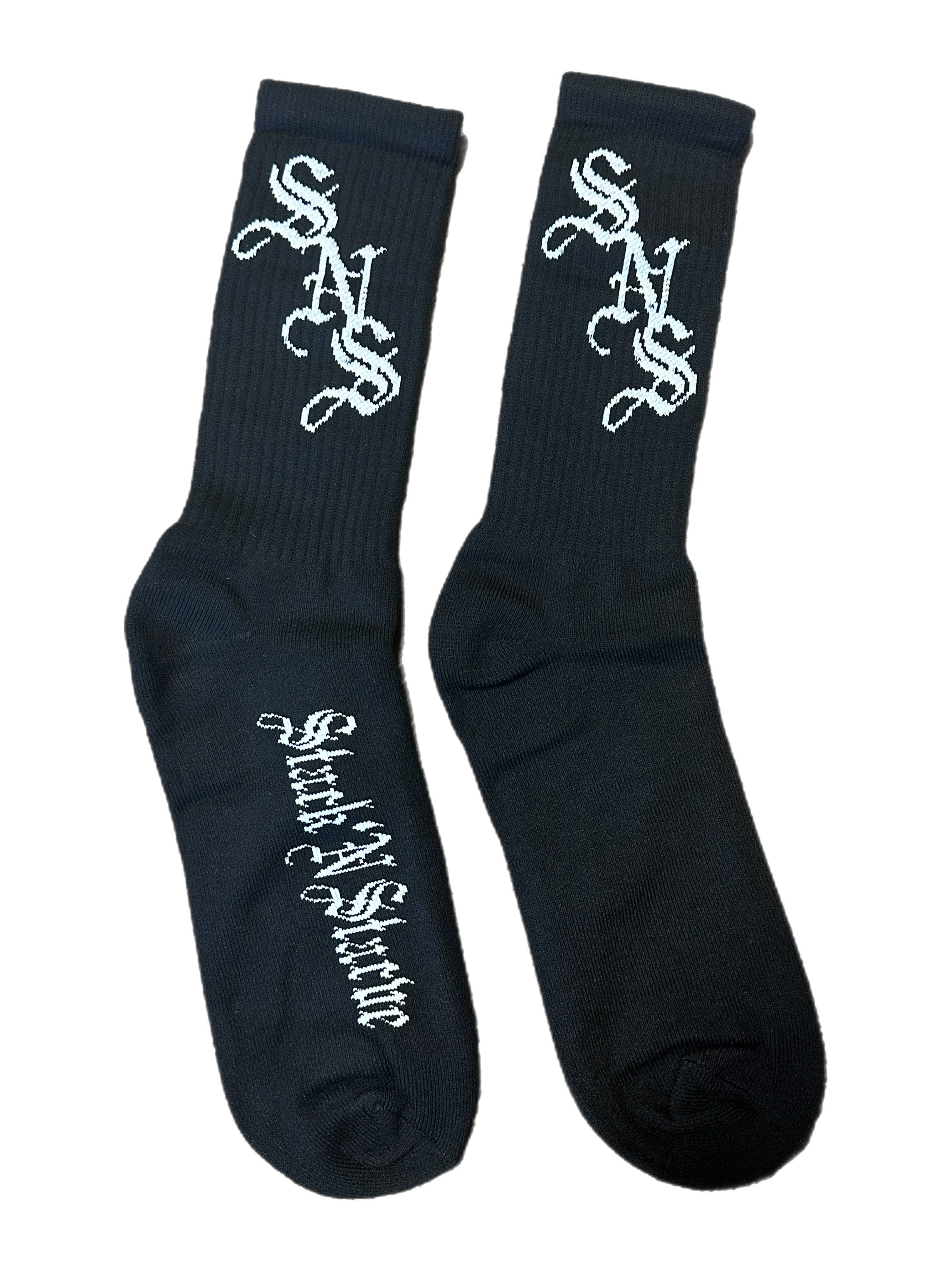 BLACK “SNS” CUSHION SOCKS